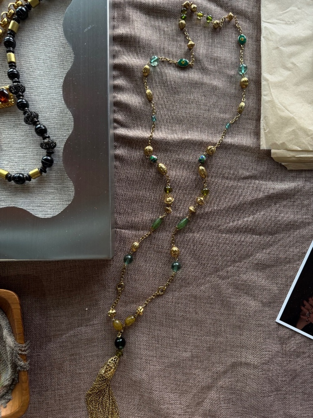 Vtg Tassel Necklace
